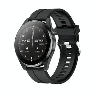 Waterproof Silicone Smartwatch With Colour Display - Black
