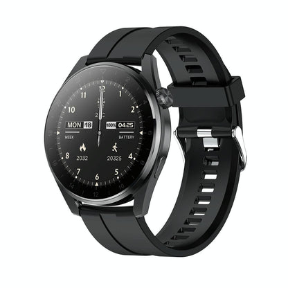 Waterproof Silicone Smartwatch With Colour Display - Black