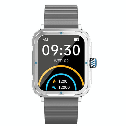 1.9 Inch Tft Square Screen Smart Watch Supports Blood Pressure Monitoring - Black