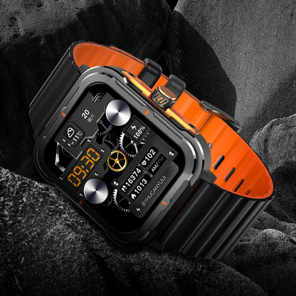 1.9 Inch Tft Square Screen Smart Watch Supports Blood Pressure Monitoring - Black