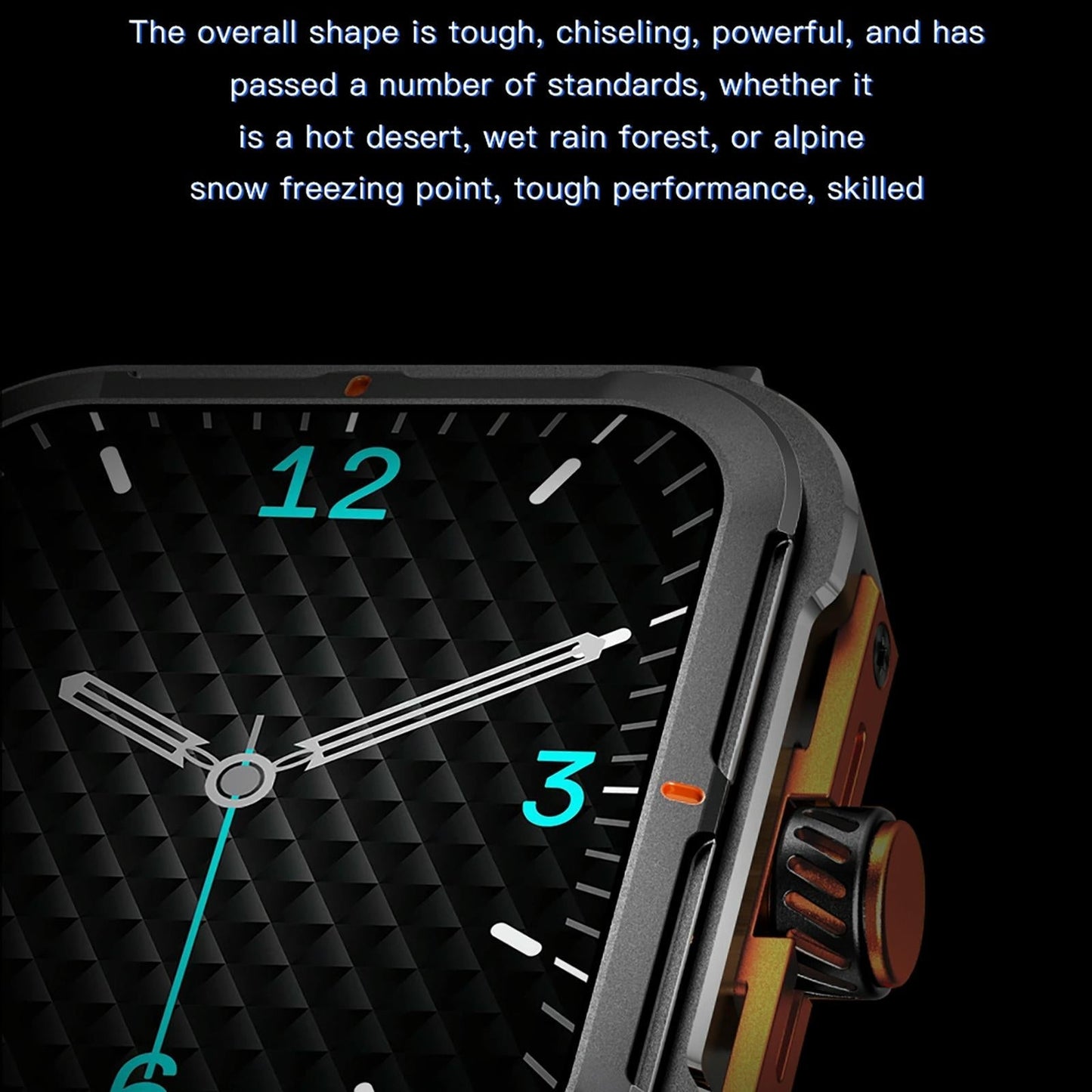 1.9 Inch Tft Square Screen Smart Watch Supports Blood Pressure Monitoring - Black