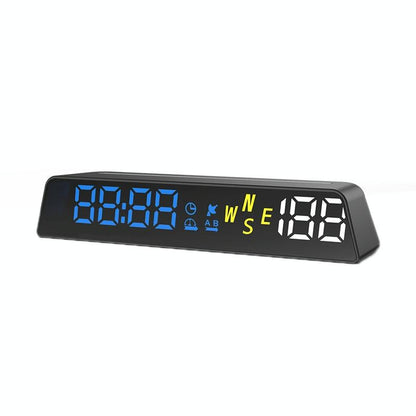 Usb Powered Hd Vehicle Altitude Meter Hud Display - Blue White