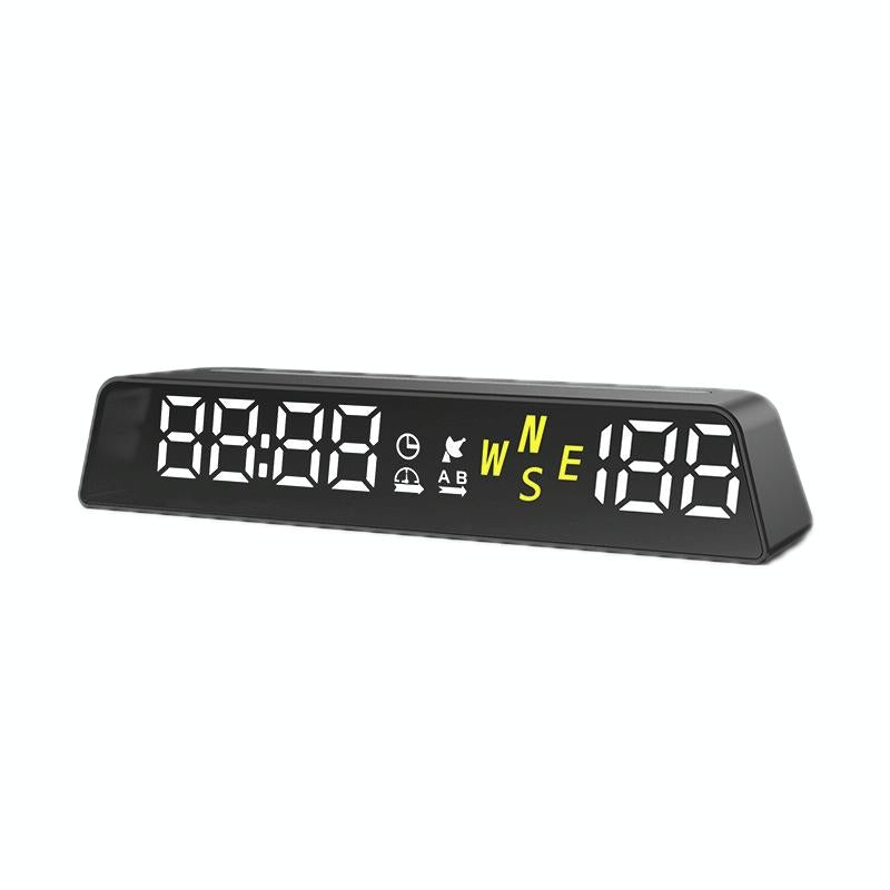Usb Powered Hd Vehicle Altitude Meter Hud Display - Blue White