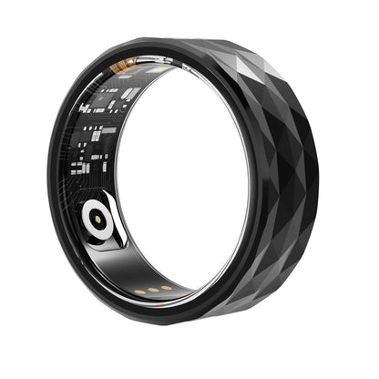 Smart Ring For Health Monitoring & Exercise - R12M Size 20 - Black
