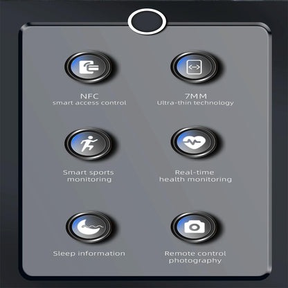 Smart Ring With Heart Rate Blood Oxygen Sleep Monitoring And Multiple Sports Modes - Black Size 7