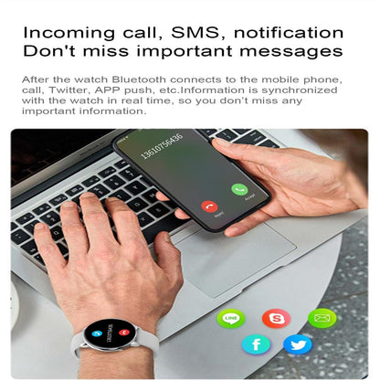 Smart Watch With Ip68 Waterproofing And Health Monitoring - Black