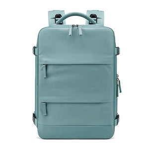 Outdoor Travel Laptop Backpack - Army Green - Green