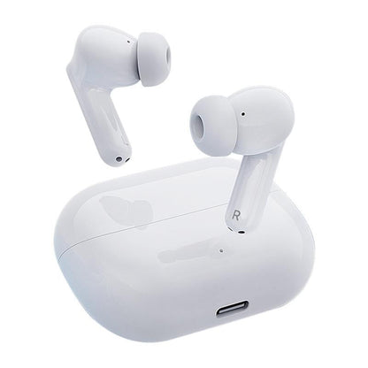 Wireless Active Noise-cancelling Earbuds - White