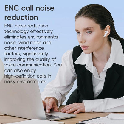 Wireless Active Noise-cancelling Earbuds - White