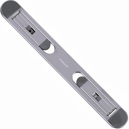 Foldable Laptop Stand with Fan and Heater - Portable and Adjustable - Silver