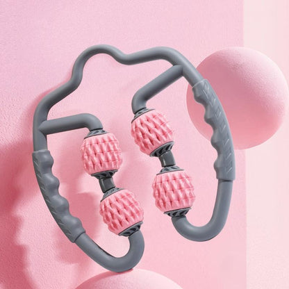 Muscle Massage Roller Foam Shaft For Yoga & Fitness - Water - Drop Type Cherry Pink - Factory Direct Shop