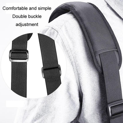 13.3-14 Inch Laptop Shoulder Bag with Messenger Style - Black