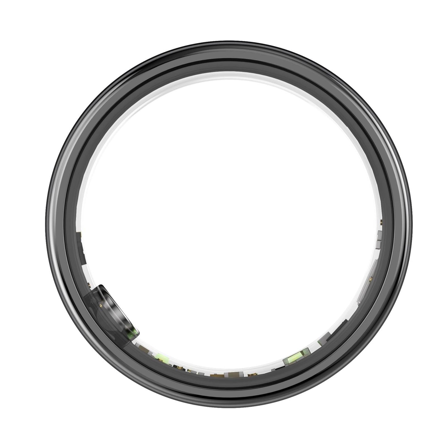 Smart Ring With Heart Rate Blood Oxygen & Sleep Monitoring - Size 11 - Black