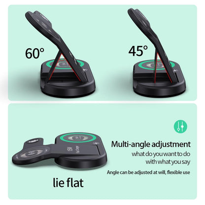 4 In 1 Magnetic Wireless Charger Black