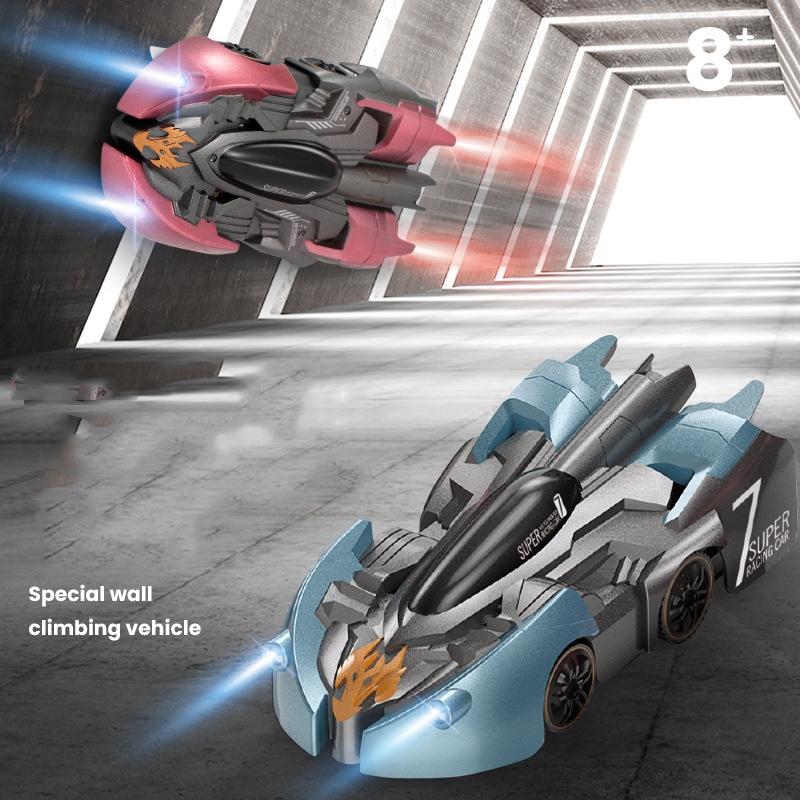 Electric Remote Control Wall Climbing Car for Kids - Mini Toy - Red Charge Handle Rc Edition