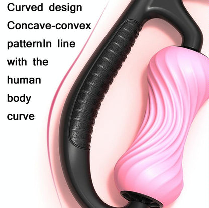 Mike Spiral Line Foam Roller For Muscle Relaxation - Girl Pink - Factory Direct Shop