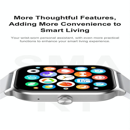 1.93 Inch Colour Screen Smart Watch Support Bluetooth Call / Health Monitoring - Black