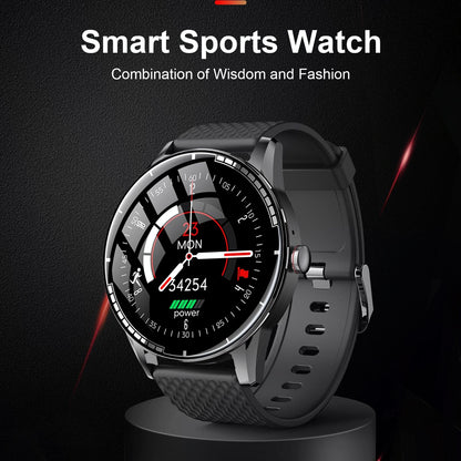 1.28 Inch Touch Screen Ip67 Waterproof Smart Watch Support Bluetooth Call / Sleep Monitoring / Heart Rate Monitoring Black