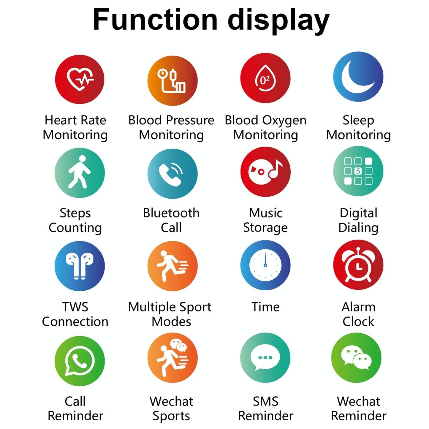 1.28 Inch Touch Screen Ip67 Waterproof Smart Watch Support Bluetooth Call / Sleep Monitoring / Heart Rate Monitoring Black