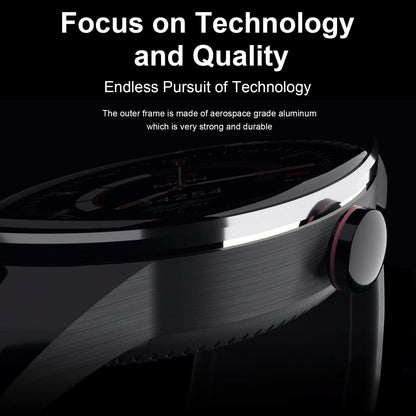 1.28 Inch Touch Screen Ip67 Waterproof Smart Watch Support Bluetooth Call / Sleep Monitoring / Heart Rate Monitoring Black