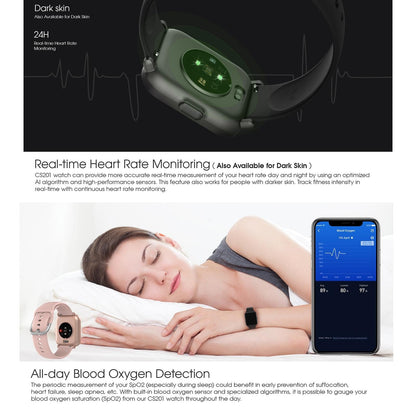 1.3 Inch Waterproof Sport Smart Watch With Tft Screen Sleep Heart Rate Blood Oxygen Monitoring