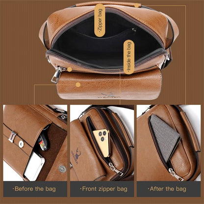 Large Capacity Men Business Backpack - Black