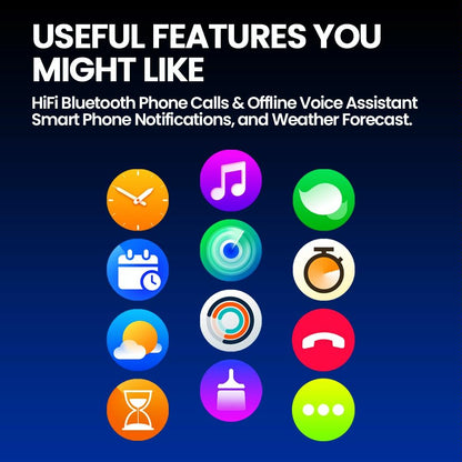 1.43 Inch Fitness & Wellness Smart Watch 24H Health Monitoring - Flame Red