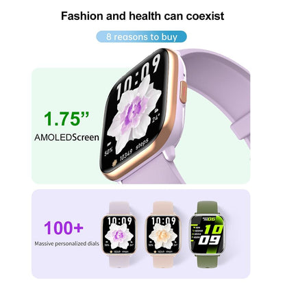 Waterproof Smart Watch With Blood Oxygen Monitoring - Ip68 - Pink