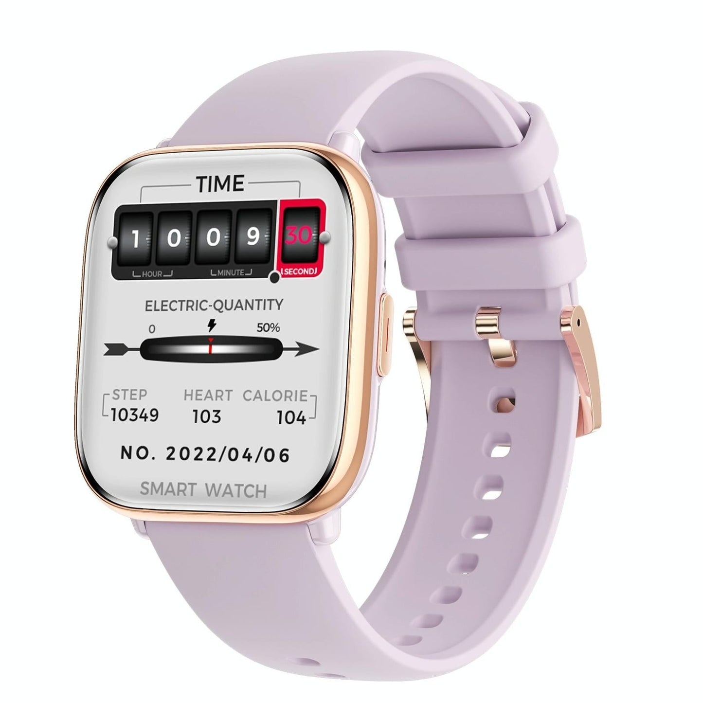 Waterproof Smart Watch With Blood Oxygen Monitoring - Ip68 - Pink