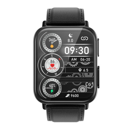 1.91 Inch Waterproof Smart Watch With Ai Diagnosis & Health Monitoring - Black