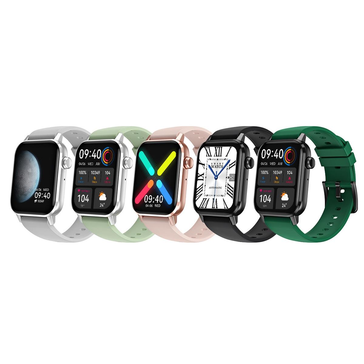 1.69 Inch Multifunctional Heart Rate Smart Watch - Black