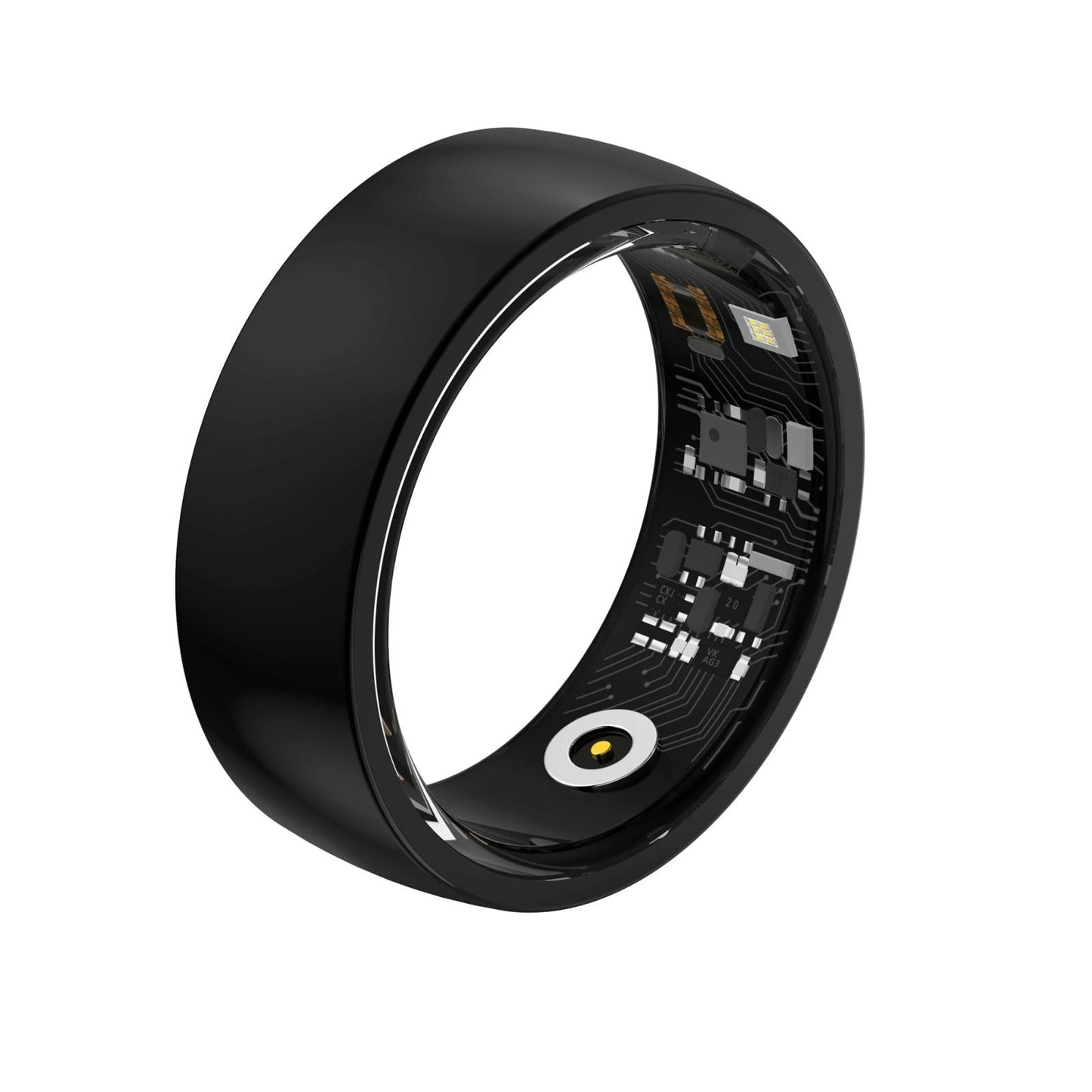 Smart Ring For Health Monitoring And Family Care - Size 22 - Black