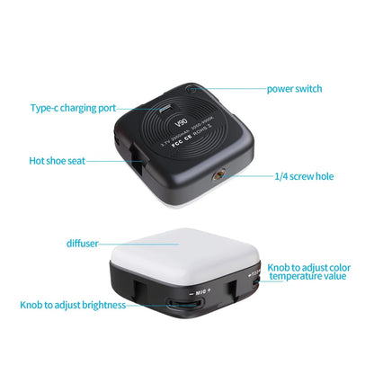 Portable V90 Led Fill Light for Mobile Beauty Live Streaming