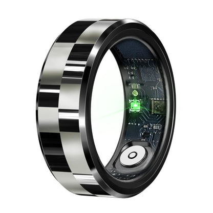 Smart Ring With Health Monitoring Gesture Control And Somatosensory Games - Size 11 - Black