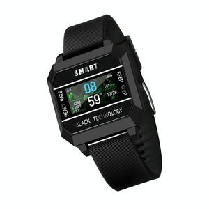 0.96 Inch Tft Screen Life Waterproof Smart Watch Support Sleep Monitoring / Heart Rate Monitoring / Blood Pressure Monitoring / Pulse Reminder - Black