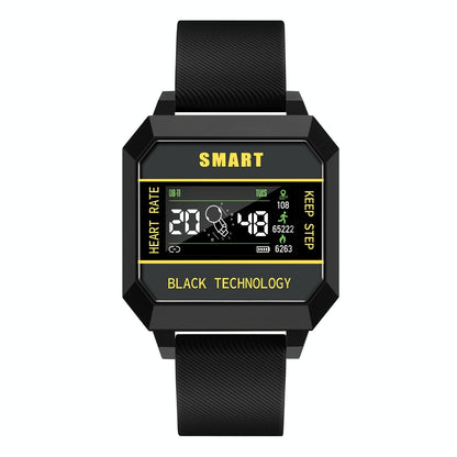 0.96 Inch Tft Screen Life Waterproof Smart Watch Support Sleep Monitoring / Heart Rate Monitoring / Blood Pressure Monitoring / Pulse Reminder - Black
