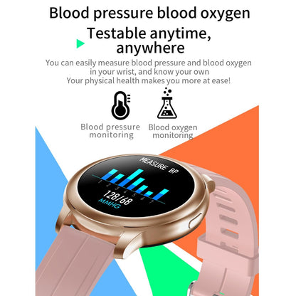1.3 Inch Ips Colour Screen Ip67 Waterproof Smart Watch Support Sleep Monitor / Heart Rate Monitor / Blood Pressure Monitor - Black