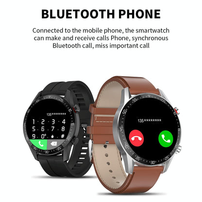 1.28 Inch Ips Screen Smart Watch With Bluetooth Call & Sleep Monitoring - Black