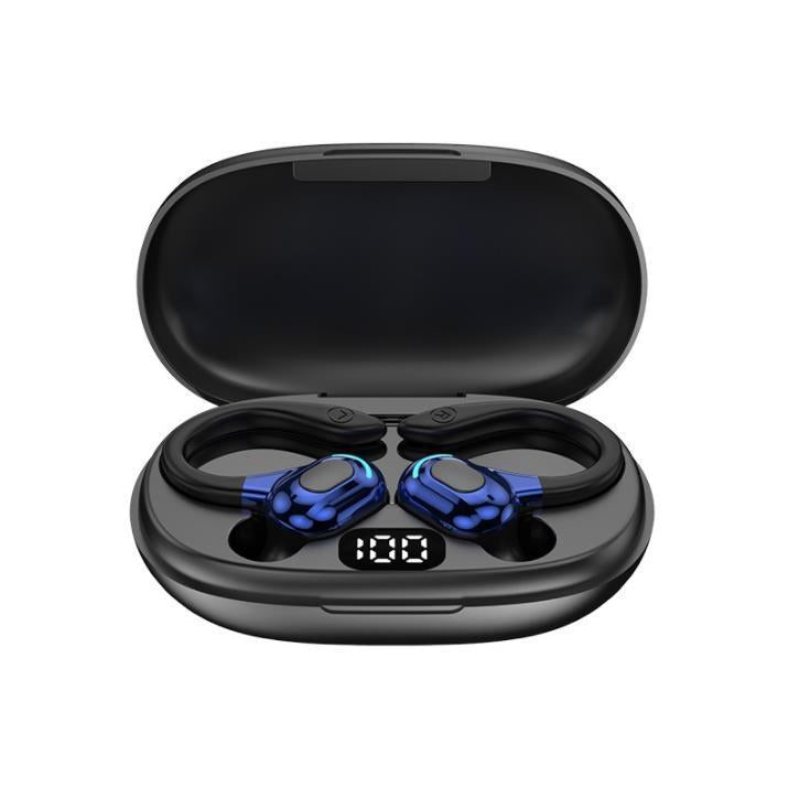 Wireless Bluetooth Earphones with Charging Case - F8 - Black Double Ear