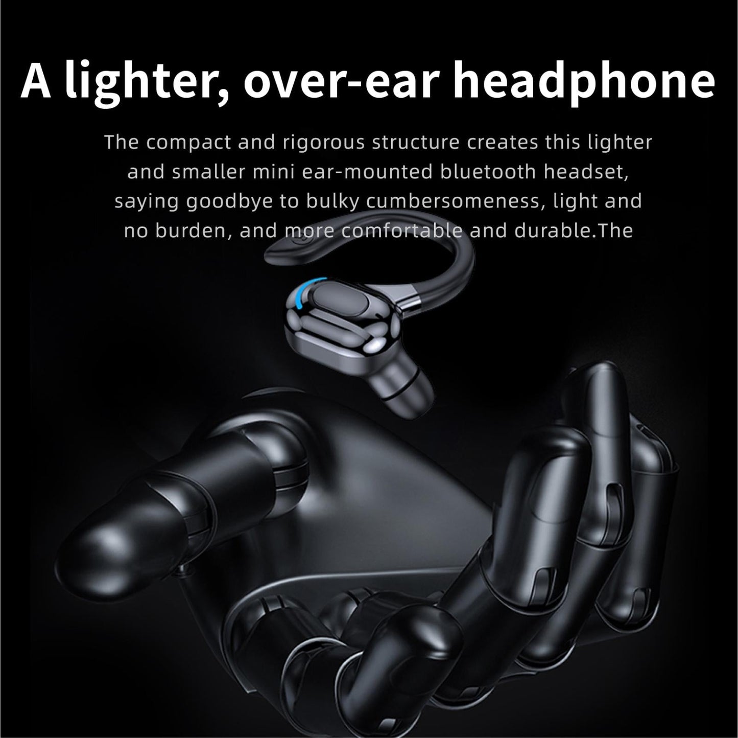 Wireless Bluetooth Earphones with Charging Case - F8 - Black Double Ear