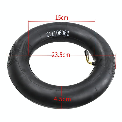 Electric Scooter Inner Tube - 10x2.5 / 2.75 45 Degree Valve Thickened Yellow Stripes
