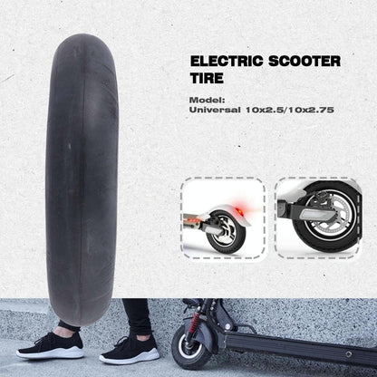 Electric Scooter Inner Tube - 10x2.5 / 2.75 45 Degree Valve Thickened Yellow Stripes