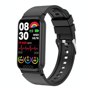 Smart Health Monitoring Watch With Colour Screen - Black