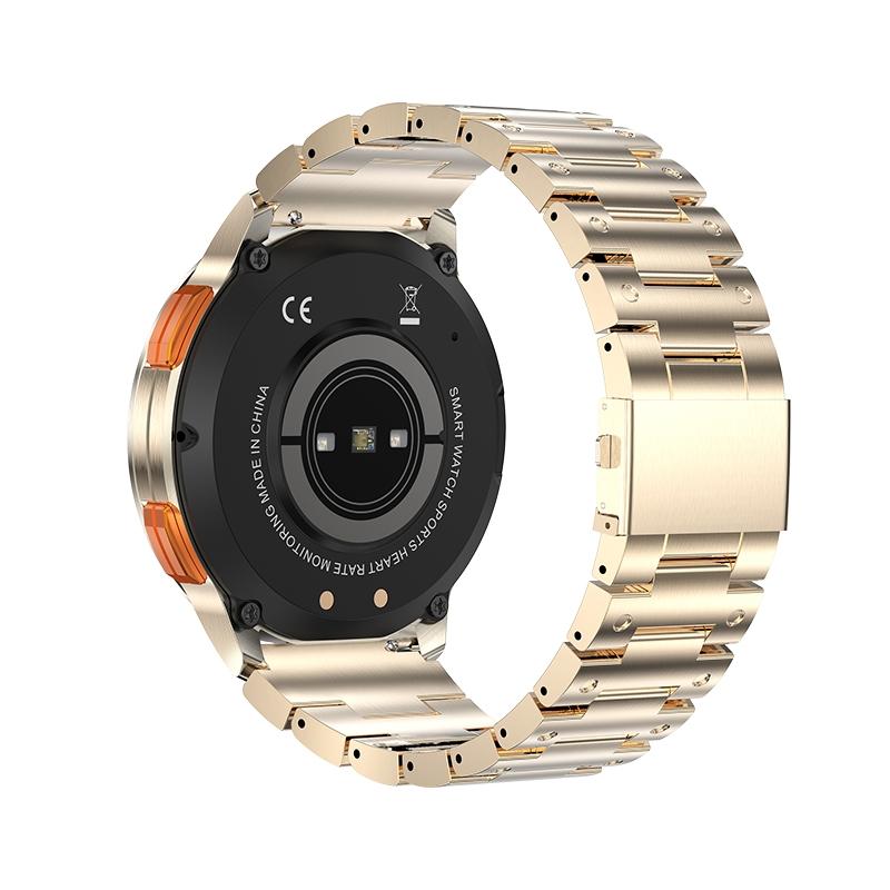 1.43 Inch Amoled Round Screen Steel Strap Smart Watch - Silver