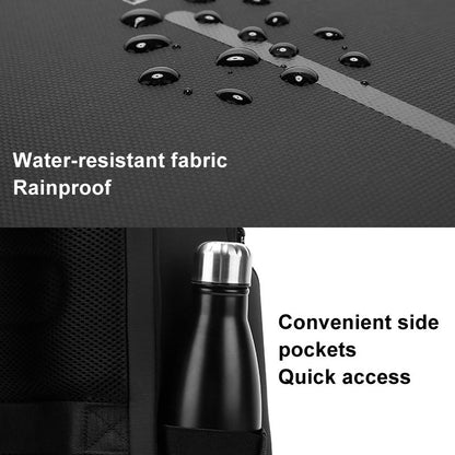 Men Commuter Laptop Backpack - Black