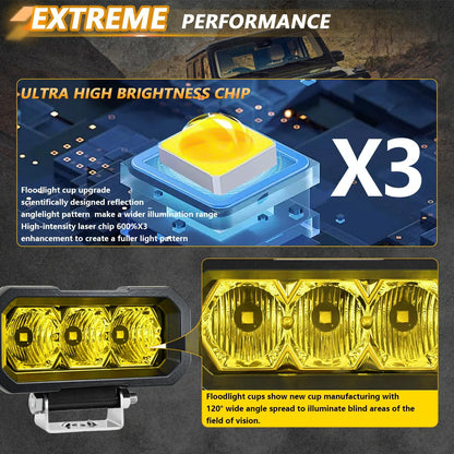 Vehicle Spotlight White Light 40W 9V - 30V 5 Inch