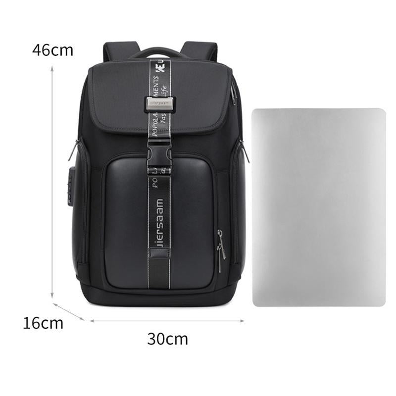 Waterproof Men Business Backpack Black