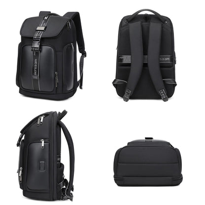 Waterproof Men Business Backpack Black
