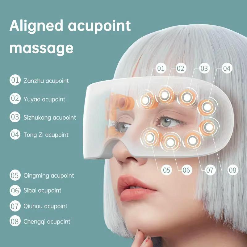 Smart Eye Massager With Vibration & Hot Compress White