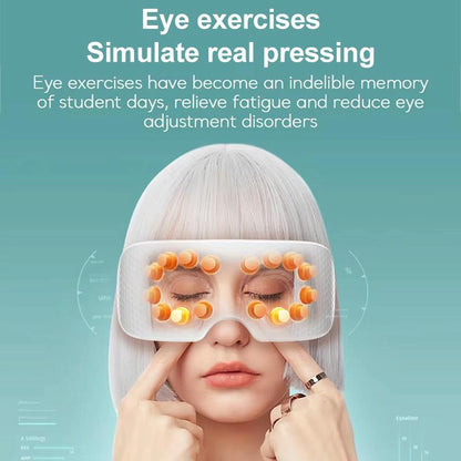 Smart Eye Massager With Vibration & Hot Compress White